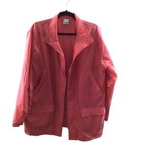 Women’s Nike Pinkish‎ Red Vintage Windbreaker Jacket Size Large